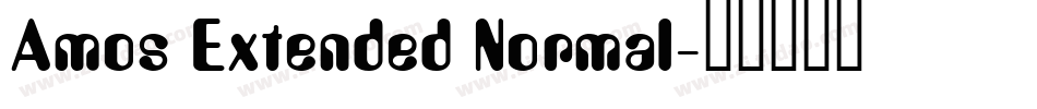 Amos Extended Normal字体转换